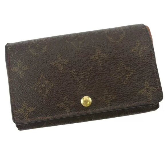 LOUIS VUITTON L -shaped zipper wallet in two -fold USED T19015
